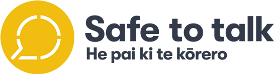 Safe to talk logo. Clicks through to the Safe to Talk website.
